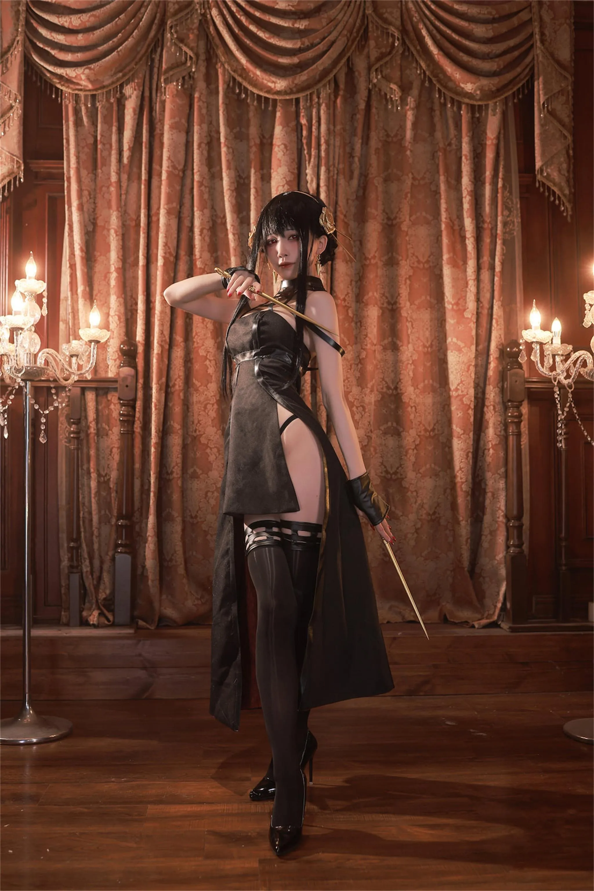 水淼Aqua – NO.118 约尔-黑礼服 [64P]插图3